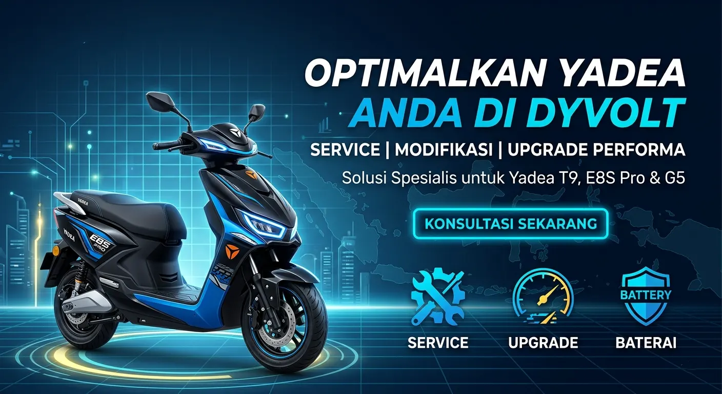Baterai Motor Listrik Yadea - Modifikasi Yadea T9