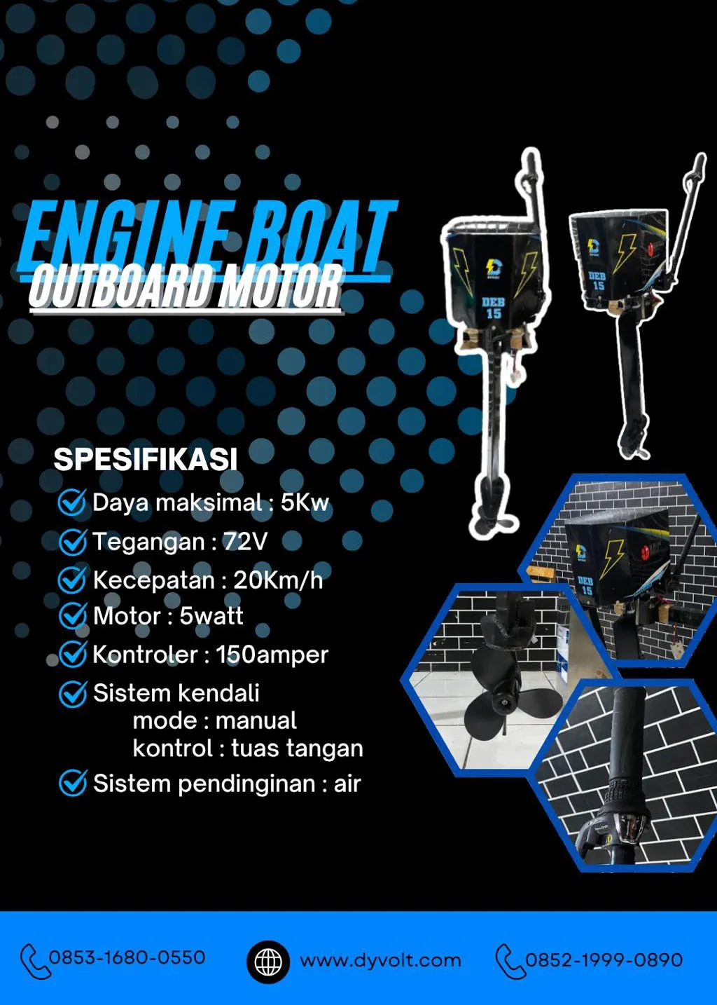 electric engine boat - outboard motor