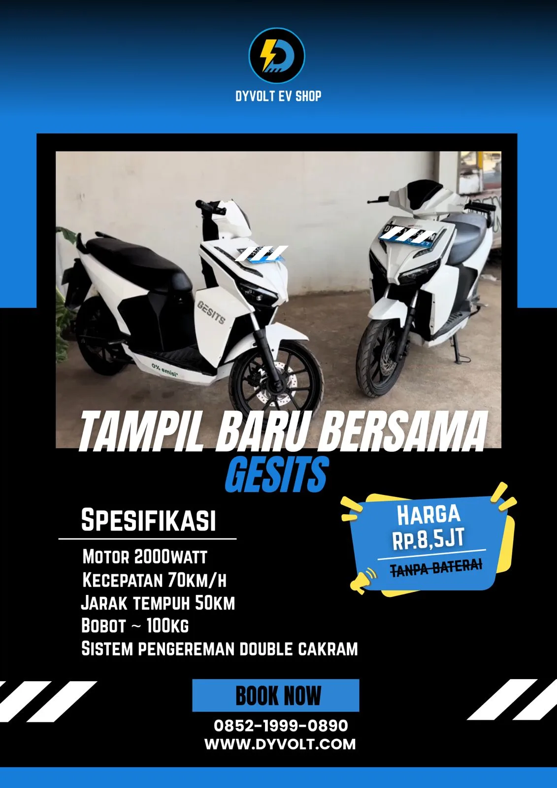 gesits second 8,5jt di dyvolt ev-shop